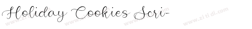 Holiday Cookies Scri字体转换